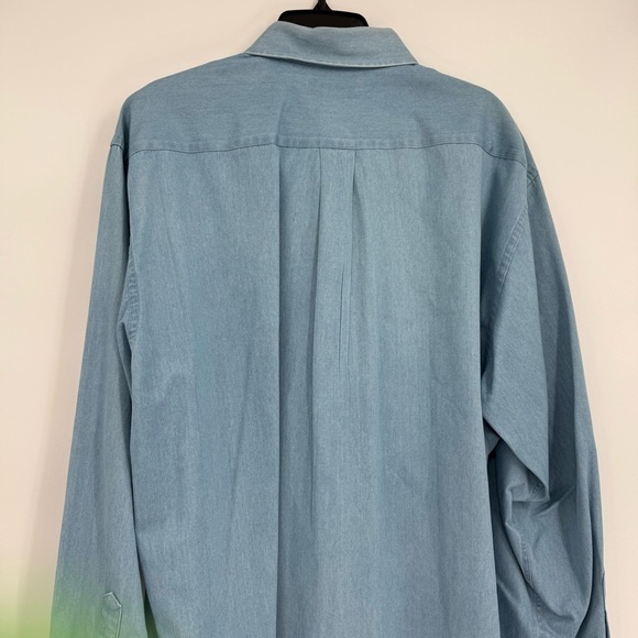 Brooks Brothers Button Down Long Sleeve Denim Shirt Mens Size Large Cotton - Picture 8 of 9